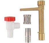 Llave de válvula de acoplamiento rápido de latón eficiente, herramienta de riego, manguera de jardín, accesorio s