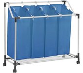 Maison exclusive - separador de colada con 4 bolsas acero azul