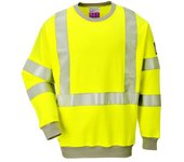 Sudadera de alta visibilidad, ignífuga y antiestática protección multinorma fr72