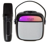 Altavoz karaoke adler ad 1199 negro con micrófono - sd/usb/aux/bluetooth