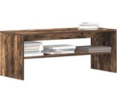 Mueble de tv | mueble de salón | armario tv madera contrachapada roble ahumado 100x40x40 cm cfw64832