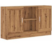 Aparador | aparador de comedor | armario de cocina de madera de ingeniería roble artisan 120x30,5x70 cm cfw26348