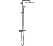Grohe euphoria system 310 columna de ducha con termostato para montaje en pared, grafito duro cepillado (26075al0)