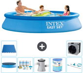 Paquete de piscina - intex - alrededor - 305x305x61 cm + accesorios a502