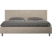 Cama sin somier acolchada 180x200 microfibra arena adele