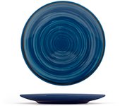 Platos de fruta de cerámica azul h&h de dimensiones 20x20x2 cm