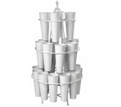 Soporte para flores 24 pzs blanco cm 82 x 151 h