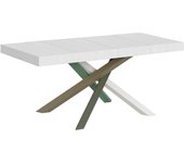 Mesa extensible 90x140/400cm volantis premium fresno blanco estructura multicolor 4/a