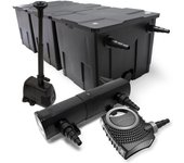 Set: bio filtro para estanque 90000l 24 w uvc clarificador 80 w bomba fuente bomba