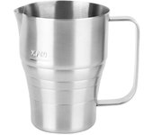 Jarras para espumar leche, 30 oz, taza para espumar leche espresso de acero inoxidable, 900 ml