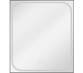 Espejo de baño rectangular con iluminación integrada sensea l 70 x h 80 x p 3 cm gris / plata