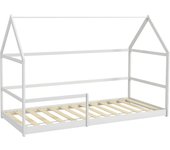 Cama para niños aiyaplay madera de pino blanco 196x97.5x135 cm