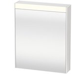 Armario con espejo duravit brioso 62,0 x 14,8 cm con iluminación led, 1 puerta de espejo, bisagra a la derecha, br7101r4949, color: grafito mate