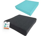Cojin antiescaras espuma hr 42x42x8- silla de ruedas, oficina, hogar, coche - funda lavable transpirable - corrector postura - fabricado en españa