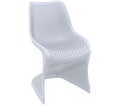Silla floral gris claro