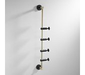 Perchero de latón nórdico para dormitorio y baño, para ropa ligera de lujo, 60 x 5 x 7 cm,4 ganchos