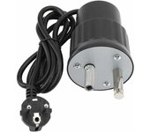 Horquilla para barbacoa con motor giratorio, motor eléctrico de aluminio para acampar, kit de plato giratorio eléctrico, carga nominal 0-24 kg