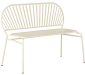 Banco de jardín de metal - beige - cedeira de mylia