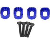Espaciador de soporte de motor de coche rc de aleación de aluminio para camión 6s 8s 1/5 xrt 8s 4wd 1/6 (azul)