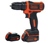 Trapano avvitatore 11 posizione frizione 10.8 v black & decker bdcdd12b-qw