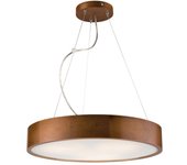 Lamkur plafón colgante cilíndrico rústico, 3x e27