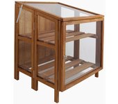 Esschert design invernadero de madera dura pequeño gt32