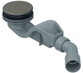 Juego de desagüe bette solid 50, lateral, caudal de desagüe 0,6 l/s, con antideslizante pro o sense, b598-417ay, color: avellana