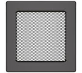 Rejilla de ventilación para chimenea grafito - classic 17x17