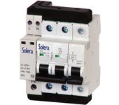 Interruptor automático monofásico 2 polos 2p 40a c 10ka solera combi2p40t15