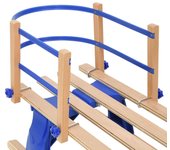 Respaldo para trineo contrachapado azul