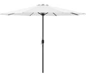 Sombrilla sonn - 300 x 230 cm - con manivela para jardín patio terraza balcón - repelente al agua - parasol - vara de acero - blanco [casa.pro]®