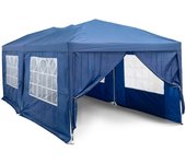 Carpa plegable con tejado y paredes laterales - 2,95 x 5,9 m - lona impermeable