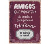 Origen home decor adornos pared portugues placas metal | placa de metal rojo rectangular - 33x25x1cm