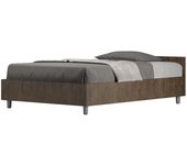 Cama con somier 120x190 nogal nuamo