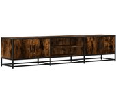 Mueble para tv | mueble de salón madera de ingeniería roble ahumado 180x35x41 cm cfw56463