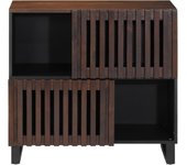Aparador | aparador de comedor | armario de cocina de madera maciza de mango marrón 80x34x75 cm cfw83355