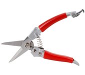 Tijeras de podar de acero inoxidable con mango rojo para jardinería para una poda eficiente de plantas (proceso de pintura)