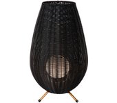 Lucide colin ip44 - lámpara de mesa recargable dentro/fuera - batería/acumulador - led 3 stepdim - 1x3w 3000k - ip44 - negro