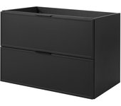 Mueble de baño, gris oscuro, manijas: negras, 46 ​​x 80 x 57 cm
