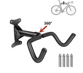 Soporte de pared giratorio para bicicletas de garaje, soporte vertical para bicicletas de montaña que ahorra espacio, soporte para bicicletas de mon