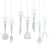 Vinilo adhesivo decorativo esmerilado - utensilios de cocina