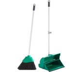 Maya set recogedor basculante + escoba con palo verde