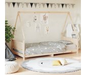 Estructura de cama para niños madera maciza de pino 90x200 cm