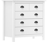 Aparador | aparador de comedor | armario de cocina hill madera maciza de pino blanco 79x40x80 cm cfw42045