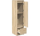 Aparador alto | aparador de comedor | armario de cocina roble sonoma 29,5x34x119,5cm madera de ingeniería cfw43276