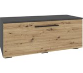 Soporte tv haaus kos, 1 puerta, antracita/chêne artisan, 95 x 40 x 39 cm