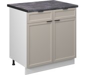 Vicco mueble bajo de cocina fame-line, grisbeige, 80 cm , et antracita