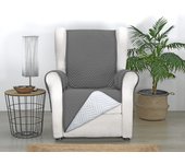 Funda cubre sofá reversible 1 plaza mont antracita-gris s&t sofa covers