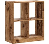 Estantería de madera ingeniería color envejecido 68,5x32x75 cm