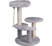 Árbol para gatos altura 62 cm 3 plataformas poste rascador sisal juego cuerda torre rascadora percha kz garden